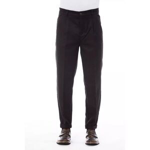 Alpha Studio Pleated Trousers AL23400 Men Brown Pants